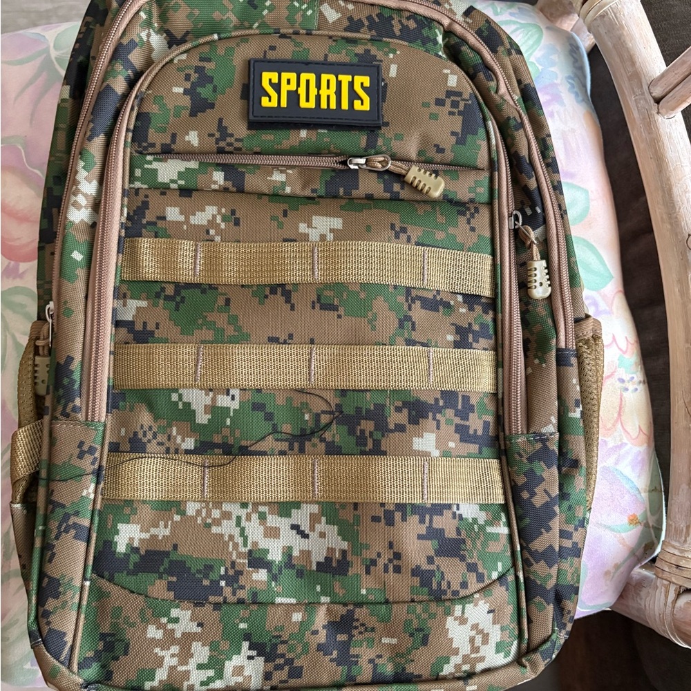 Gear For Sports Green and Brown Tactical Backpack